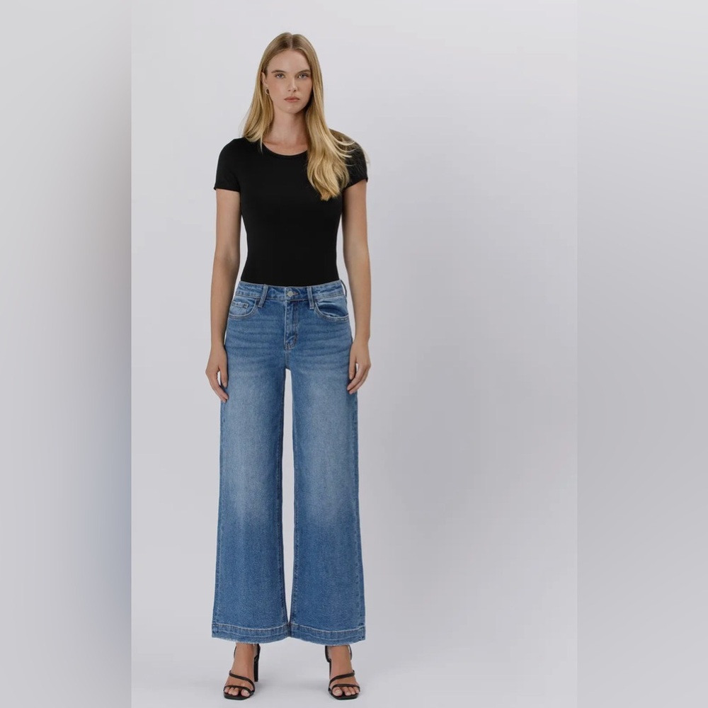 High Rise Trouser Denim - Picture 2 of 6